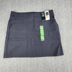 Eddie Bauer Women Size 10 Patch Pocket Skort UPF 50 Black NWT